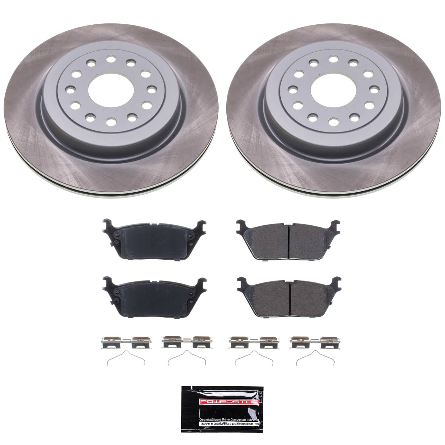 Power Stop CRK9153 - Front And Rear Z17 Evolution Genuine Geomet Coated Pad And Rotor Kit vehicle fitment brake part