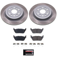 Power Stop CRK9153 - Front And Rear Z17 Evolution Genuine Geomet Coated Pad And Rotor Kit vehicle fitment brake part