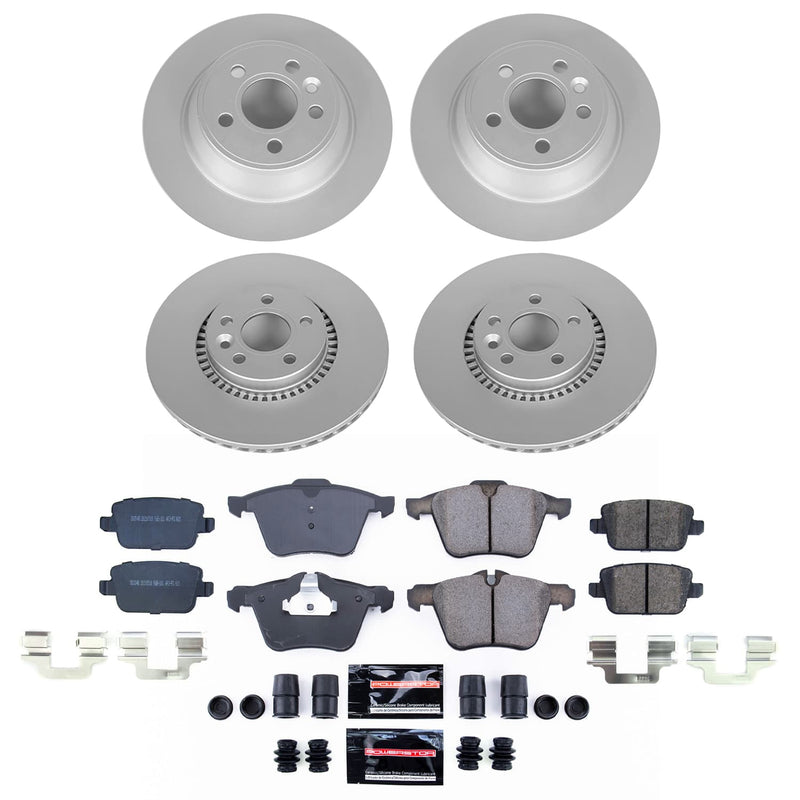Power Stop CRK9157 - Front And Rear Z23 Evolution Sport Pad And Rotor Kit vehicle fitment brake part