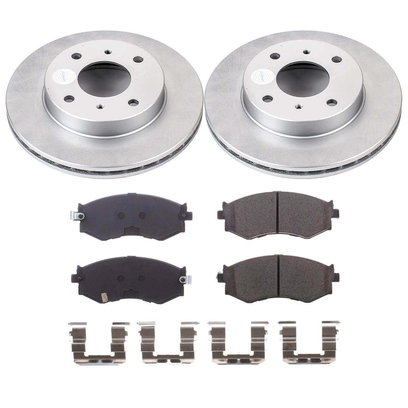 Power Stop CRK9172 - Front Z17 Evolution Genuine Geomet Coated Pad And Rotor Kit vehicle fitment brake part