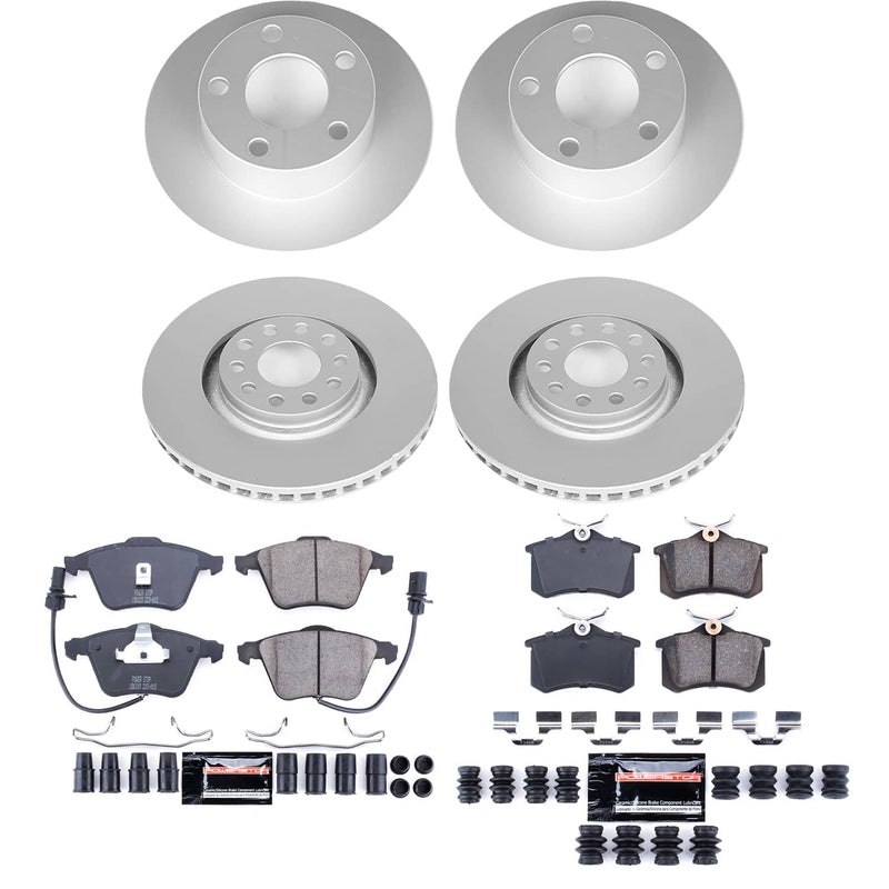 Power Stop CRK9175 - Front And Rear Z23 Evolution Sport Pad And Rotor Kit vehicle fitment brake part