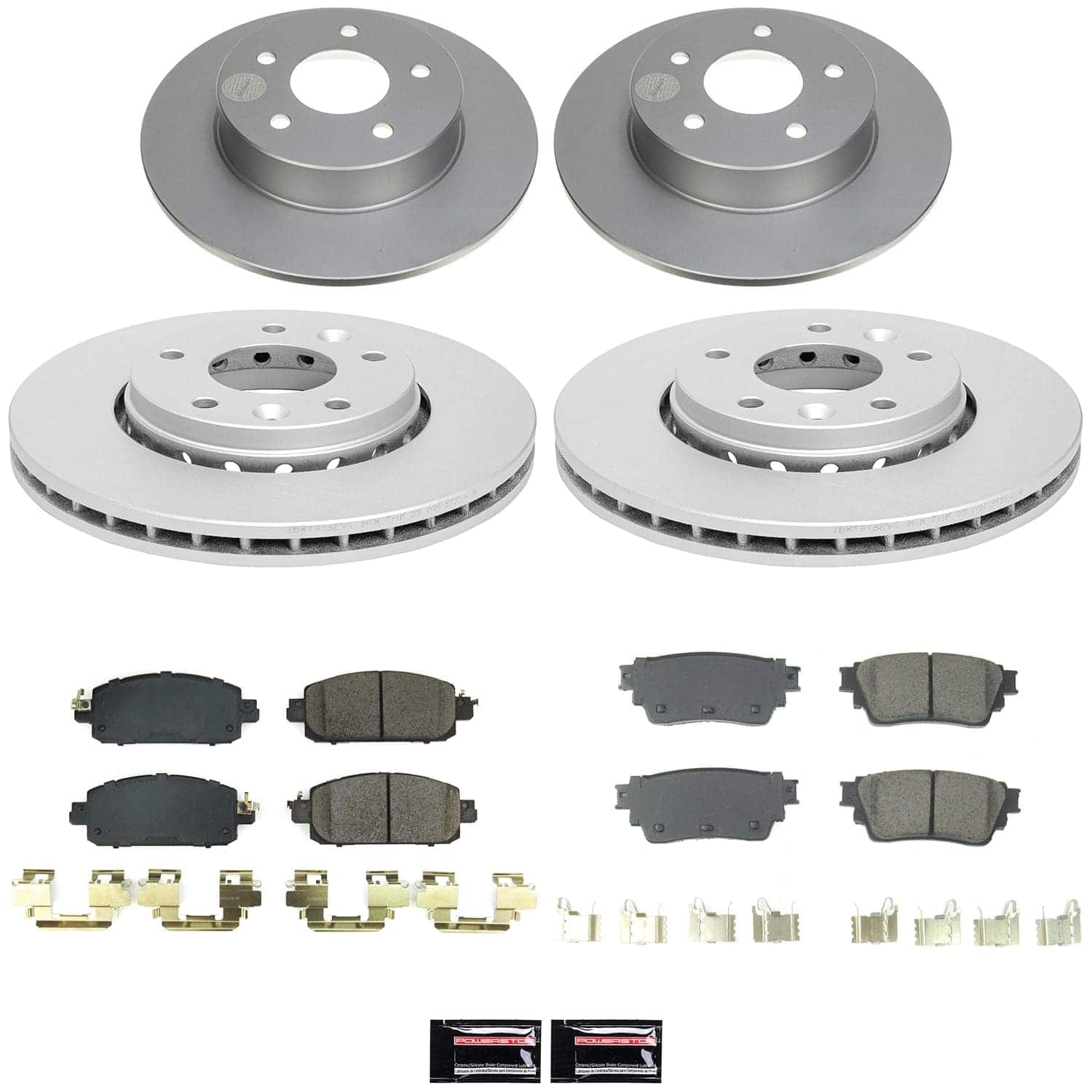 Power Stop CRK9182 Front And Rear Z17 Evolution Pad And Rotor Kit for 2021 Nissan Kicks SR, SV Rear Disc product image