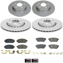 Power Stop CRK9182 Front And Rear Z17 Evolution Pad And Rotor Kit for 2021 Nissan Kicks SR, SV Rear Disc product image