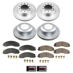 Power Stop CRK9191 Front And Rear Z17 Evolution Pad And Rotor Kit for 2023-2024 Ford F-450 Super Duty product image