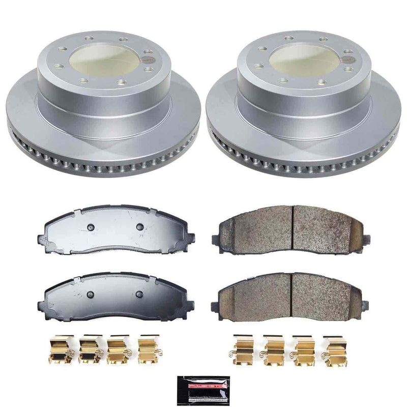 Power Stop CRK9212 Rear Z17 Evolution Pad And Rotor Kit for 2023-2024 Ford F-250 Super Duty 4 Wheel Drive, Rear Wheel Drive product image