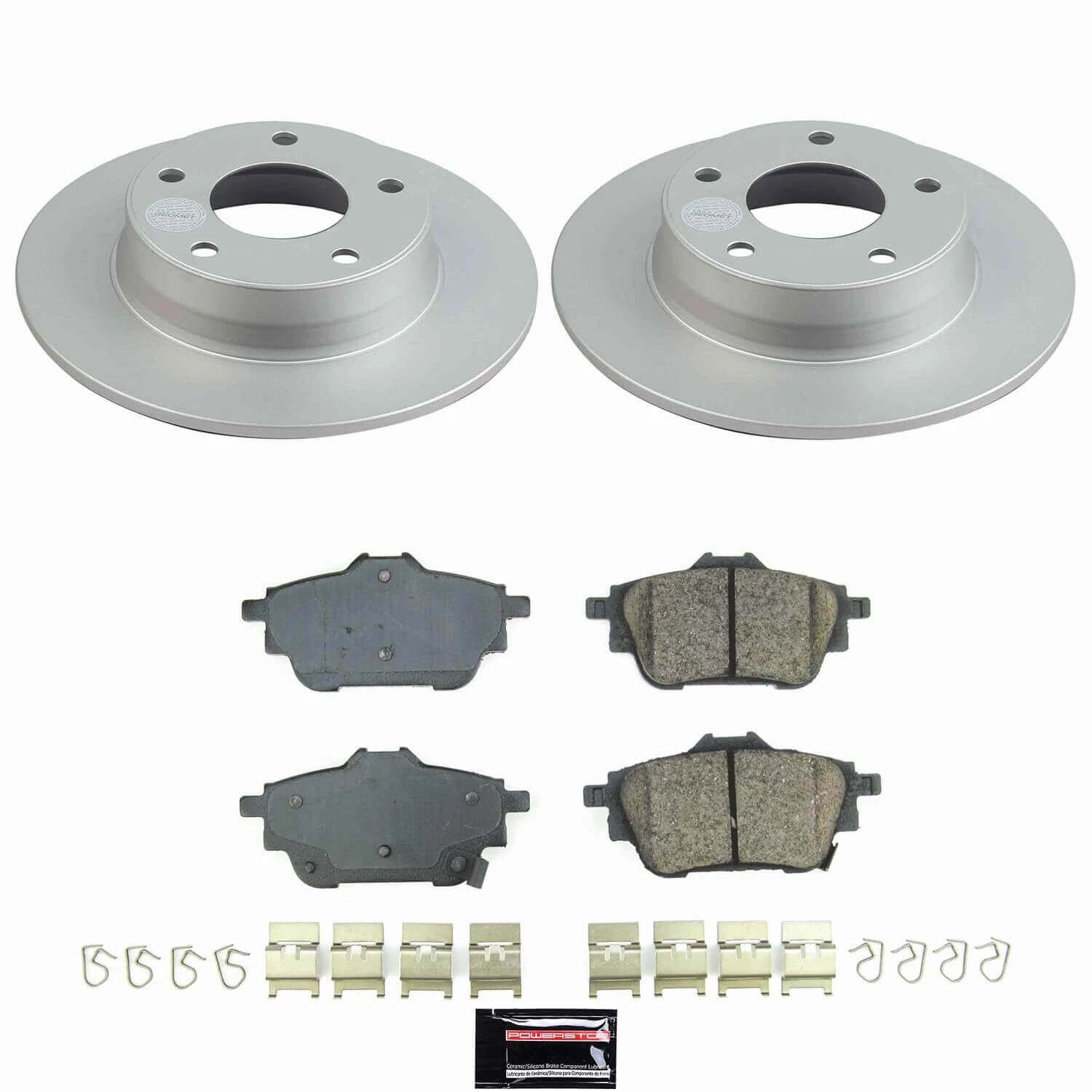 Power Stop CRK9217 Z17 Evolution Geomet Rear Pad And Fully Coated Rotor Kit for 2020-2025 Nissan Sentra Rear Disc product image