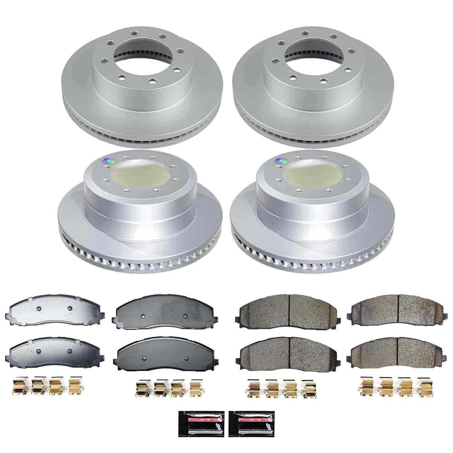 Power Stop CRK9225 Front And Rear Z17 Evolution Pad And Rotor Kit for 2023-2024 Ford F-350 Super Duty 4 Wheel Drive product image
