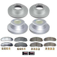 Power Stop CRK9225 Front And Rear Z17 Evolution Pad And Rotor Kit for 2023-2024 Ford F-350 Super Duty 4 Wheel Drive product image