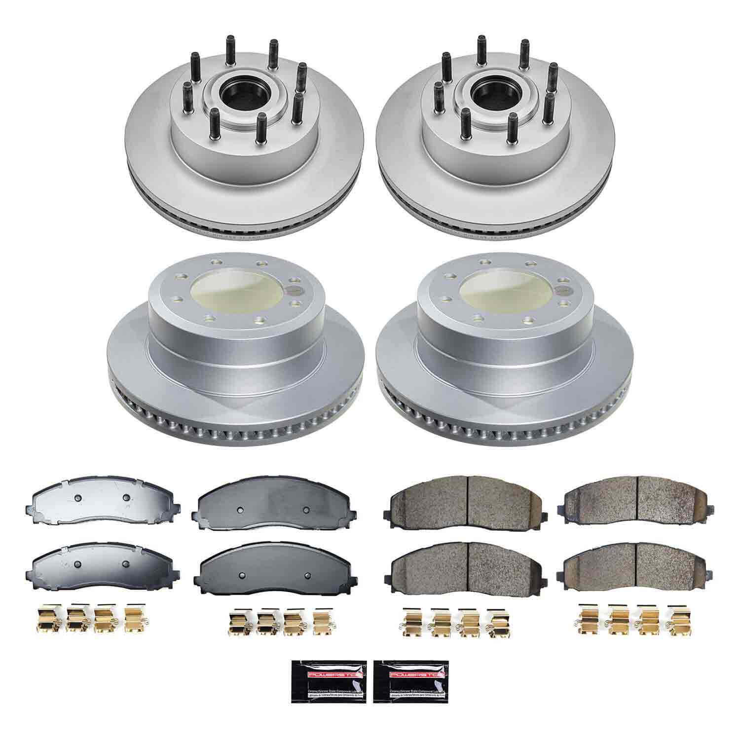 Power Stop CRK9226 Front And Rear Z17 Evolution Pad And Rotor Kit for 2023-2024 Ford F-250 Super Duty Rear Wheel Drive product image