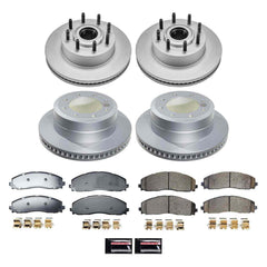 Power Stop CRK9226 Front And Rear Z17 Evolution Pad And Rotor Kit for 2023-2024 Ford F-250 Super Duty Rear Wheel Drive product image