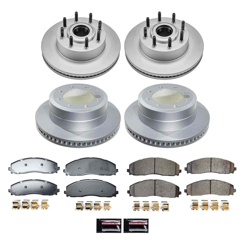 Power Stop CRK9226 Front And Rear Z17 Evolution Pad And Rotor Kit for 2023-2024 Ford F-250 Super Duty Rear Wheel Drive product image