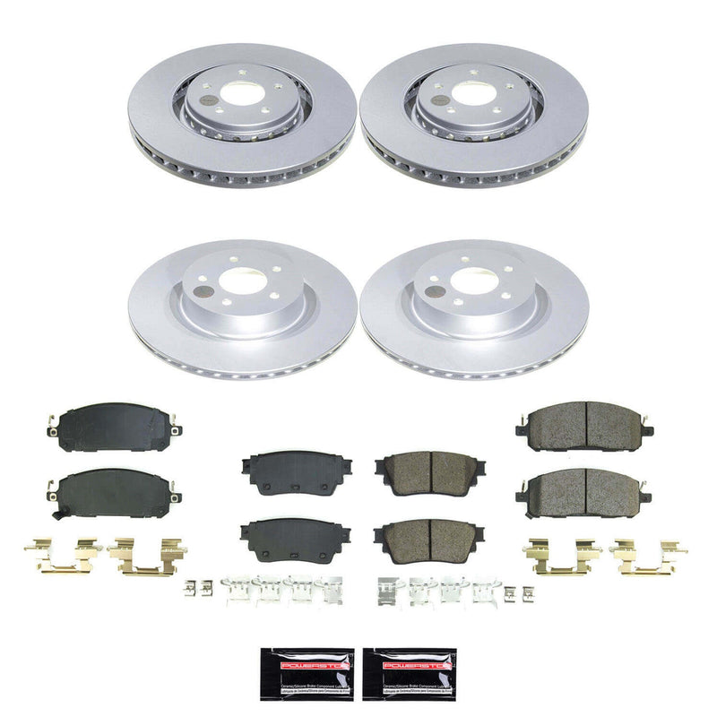 Power Stop CRK9236 Front And Rear Z17 Evolution Pad And Rotor Kit for 2022-2024 Infiniti QX60 product image