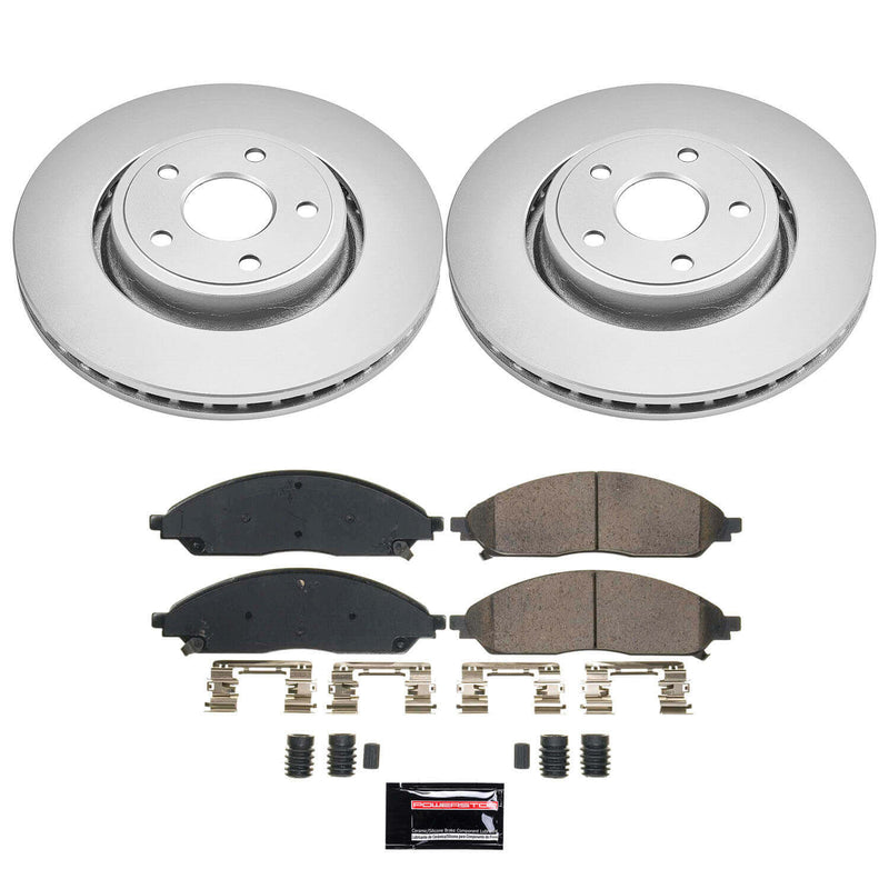 Power Stop CRK9241 Front Z17 Evolution Pad And Rotor Kit for 2022-2024 Jeep Grand Cherokee product image