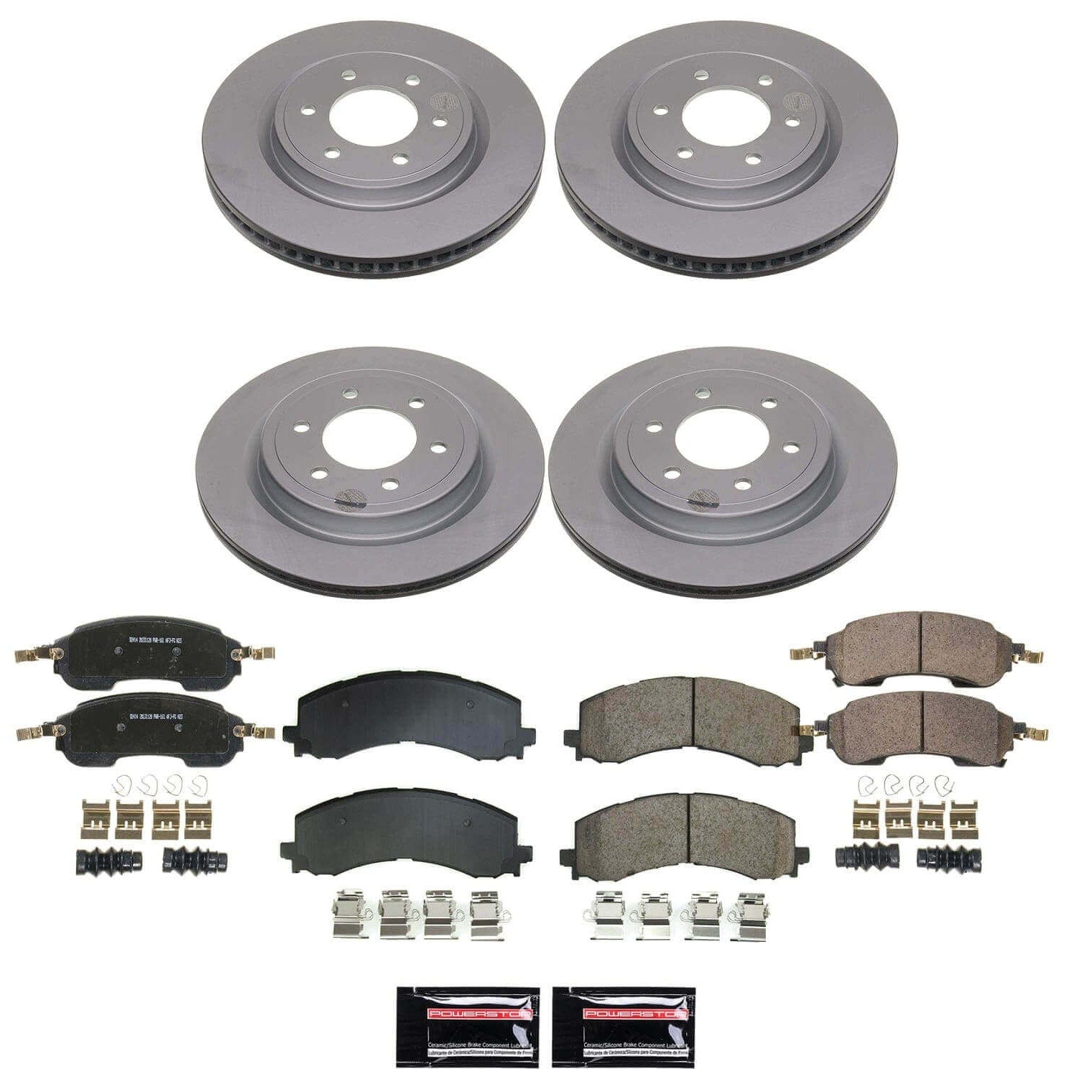 Power Stop CRK9244 Front And Rear Z17 Evolution Pad And Rotor Kit for 2022-2024 Ford Bronco Raptor product image