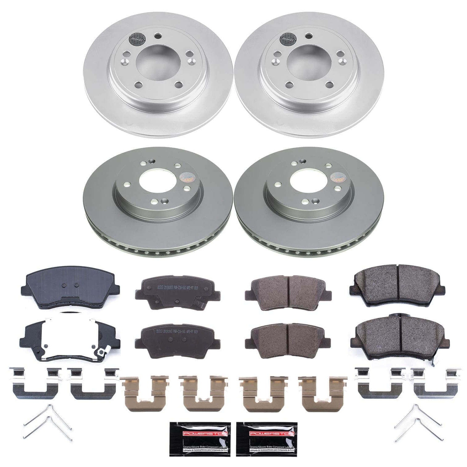 Power Stop CRK9247 Front And Rear Z17 Evolution Pad And Rotor Kit for 2023-2024 Kia Niro product image