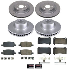 Power Stop CRK9252 Front And Rear Z17 Evolution Pad And Rotor Kit for 2020 Tesla Model Y Long Range, Standard Range product image