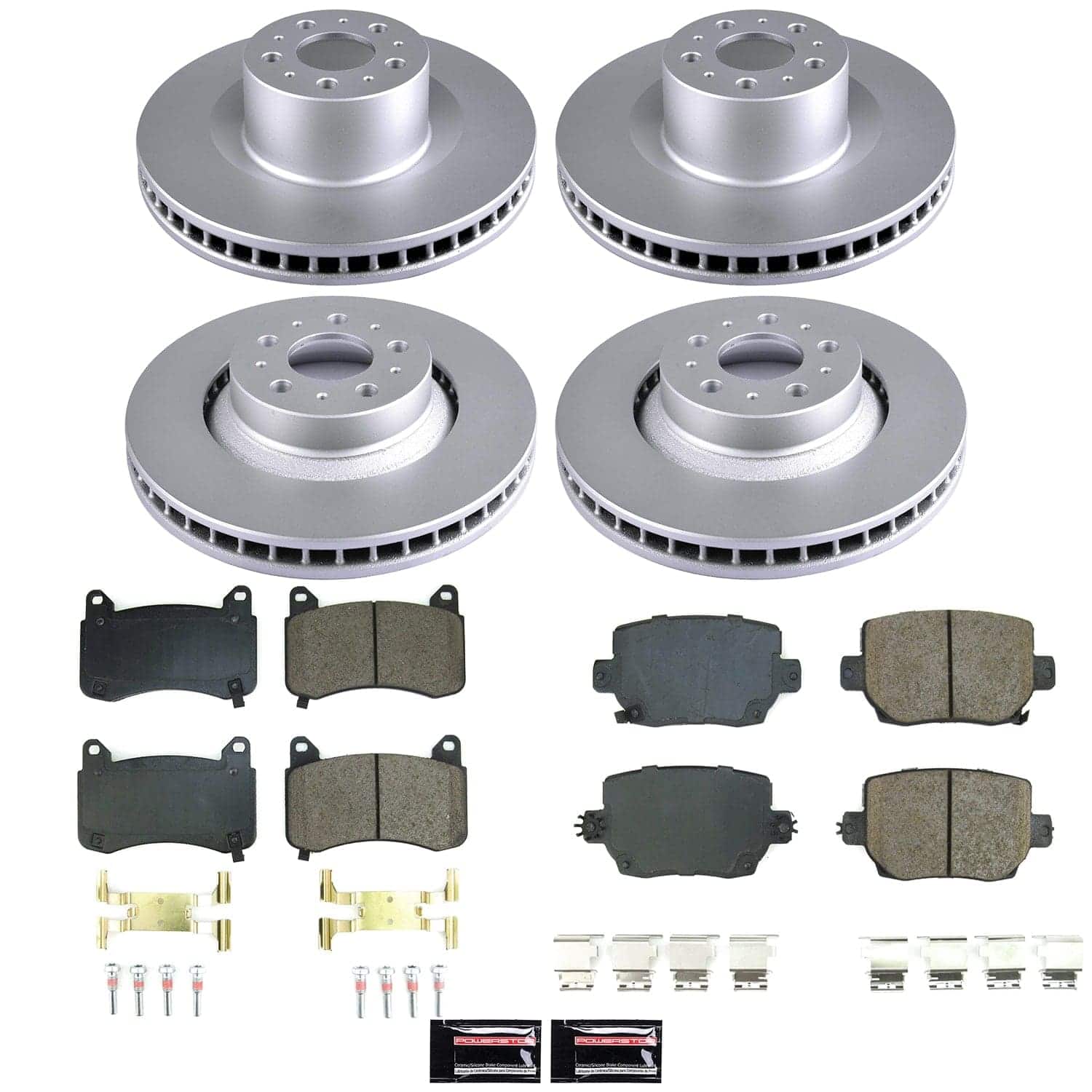Power Stop CRK9255 Front And Rear Z17 Evolution Pad And Rotor Kit for 2020-2024 Tesla Model Y Performance product image