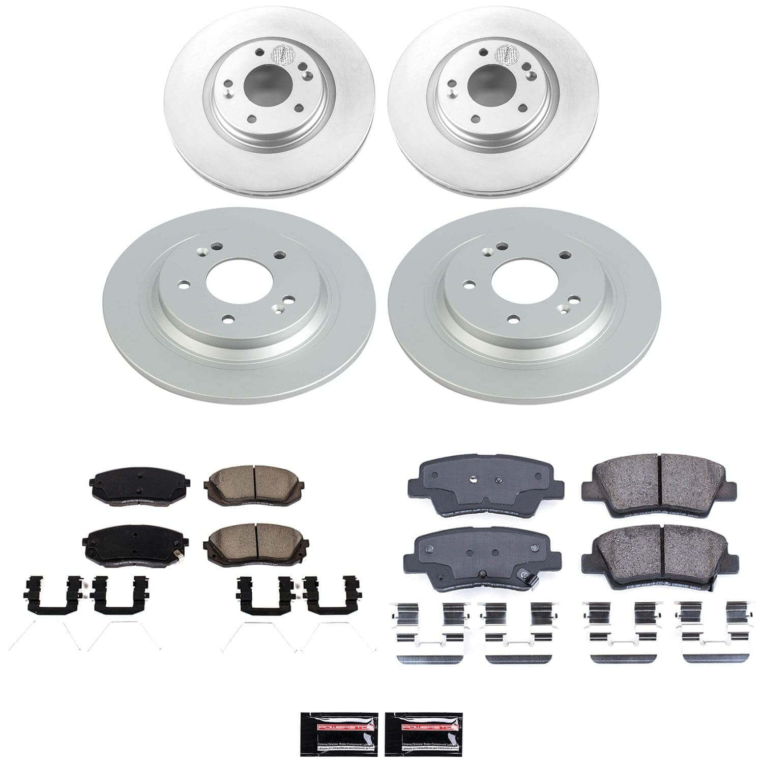 Power Stop CRK9272 Front And Rear Z17 Evolution Pad And Rotor Kit for 2022 Hyundai Kona Limited, N Line All Wheel Drive product image