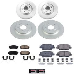 Power Stop CRK9272 Front And Rear Z17 Evolution Pad And Rotor Kit for 2022 Hyundai Kona Limited, N Line All Wheel Drive product image