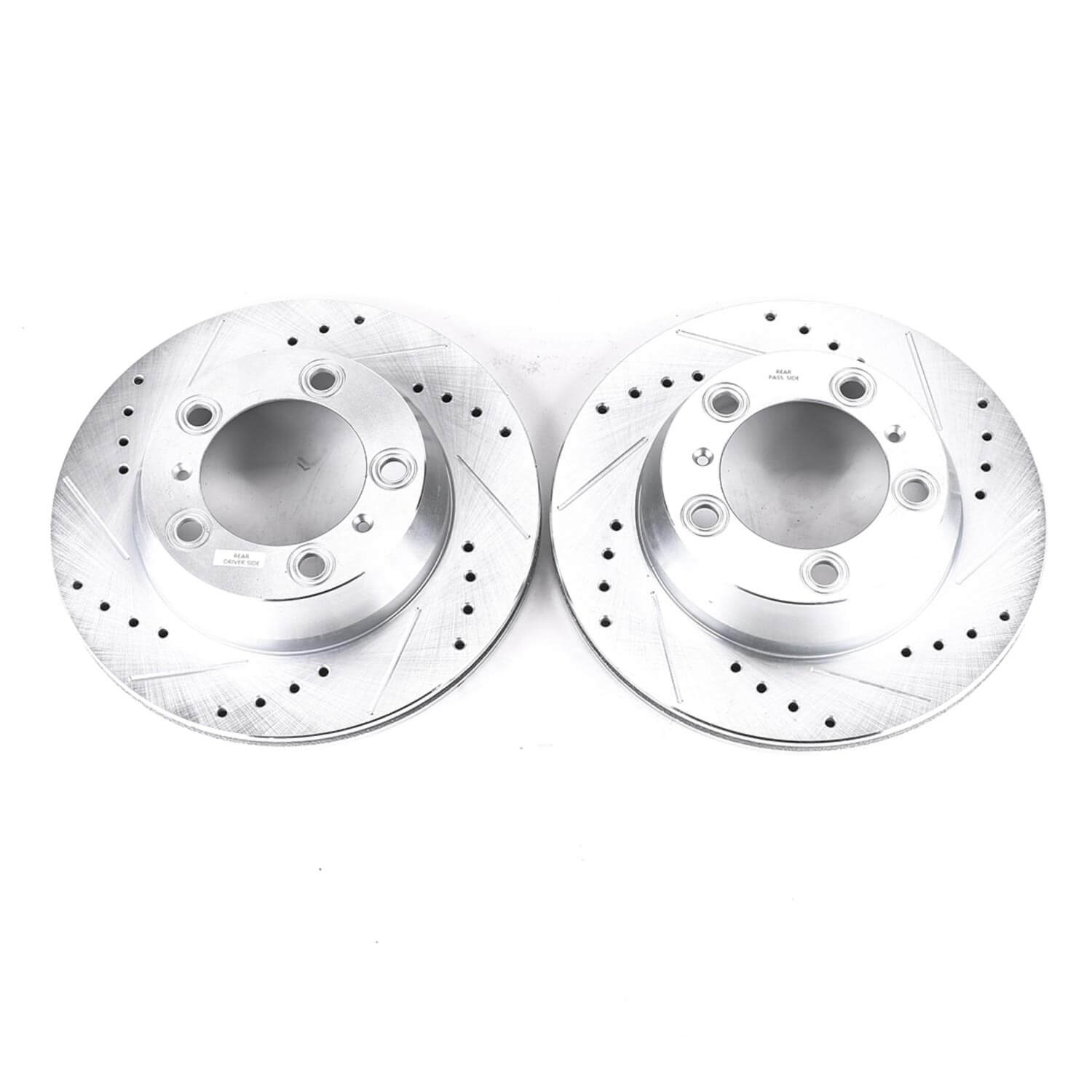 Power Stop EBR1079XPR Evolution Performance 1-Piece Drilled And Slotted Rear Brake Rotors for 2017 Porsche 718 Boxster Base, S product image