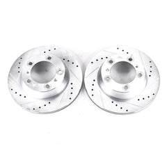 Power Stop EBR1079XPR Evolution Performance 1-Piece Drilled And Slotted Rear Brake Rotors for 2017 Porsche 718 Boxster Base, S product image
