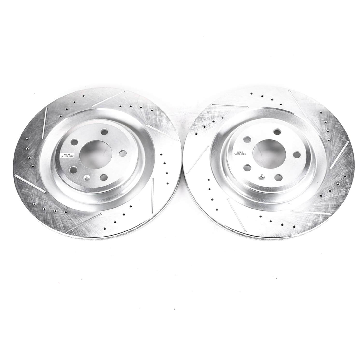 Power Stop EBR1205XPR Evolution Performance 1-Piece Drilled And Slotted Rear Brake Rotors for 2011 Audi A8 Quattro Base, L product image