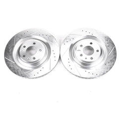Power Stop EBR1205XPR Evolution Performance 1-Piece Drilled And Slotted Rear Brake Rotors for 2011 Audi A8 Quattro Base, L product image