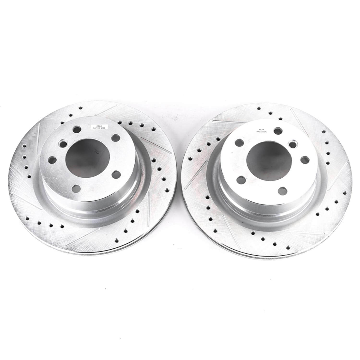Power Stop EBR1216XPR Evolution Performance 1-Piece Drilled And Slotted Rear Brake Rotors for 2008-2013 BMW 128I Base product image