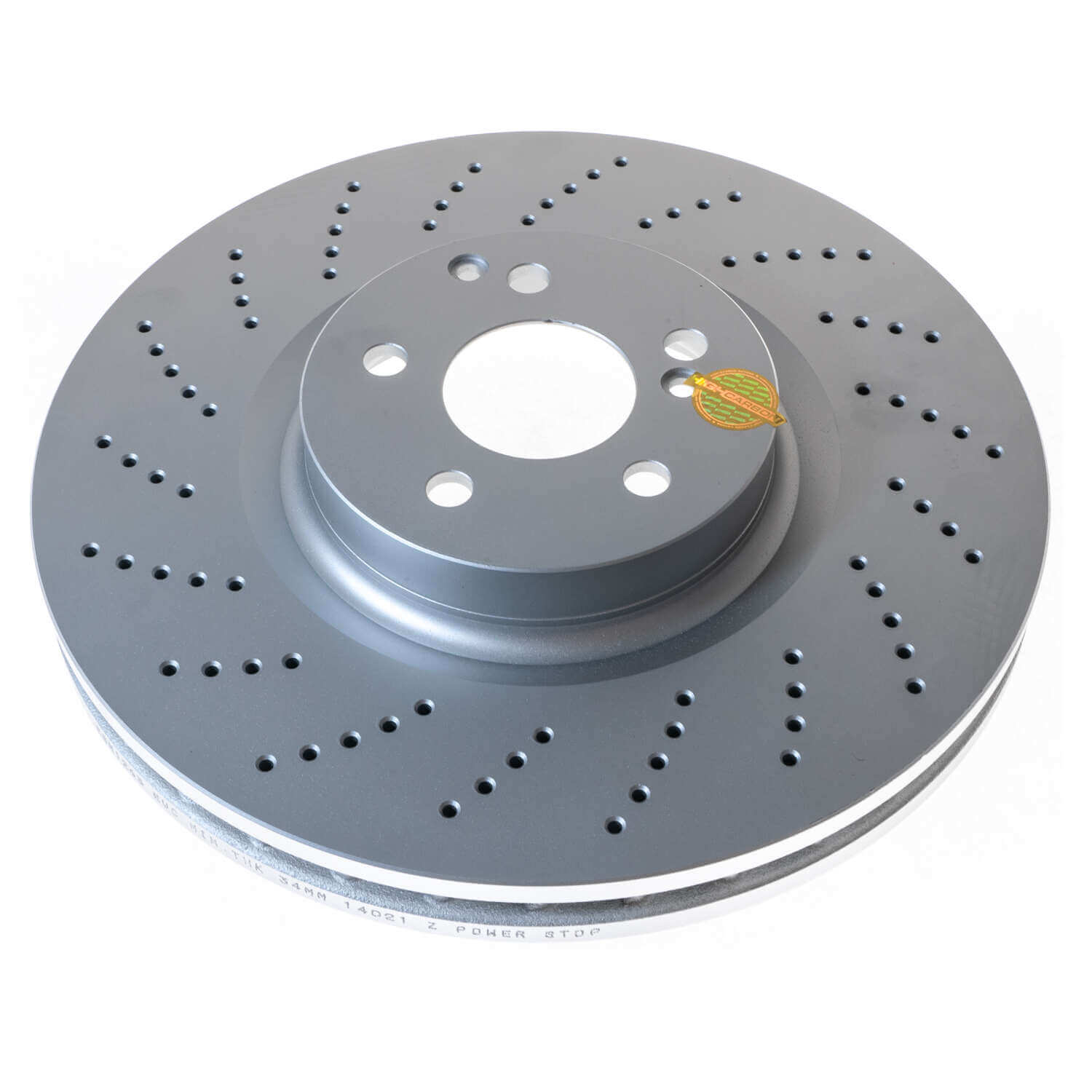Power Stop EBR1263EVC Evolution Geomet Coated Vented 1-Piece Plain Front Brake Rotor for 2008-2011 Mercedes-Benz C63 AMG Base product image