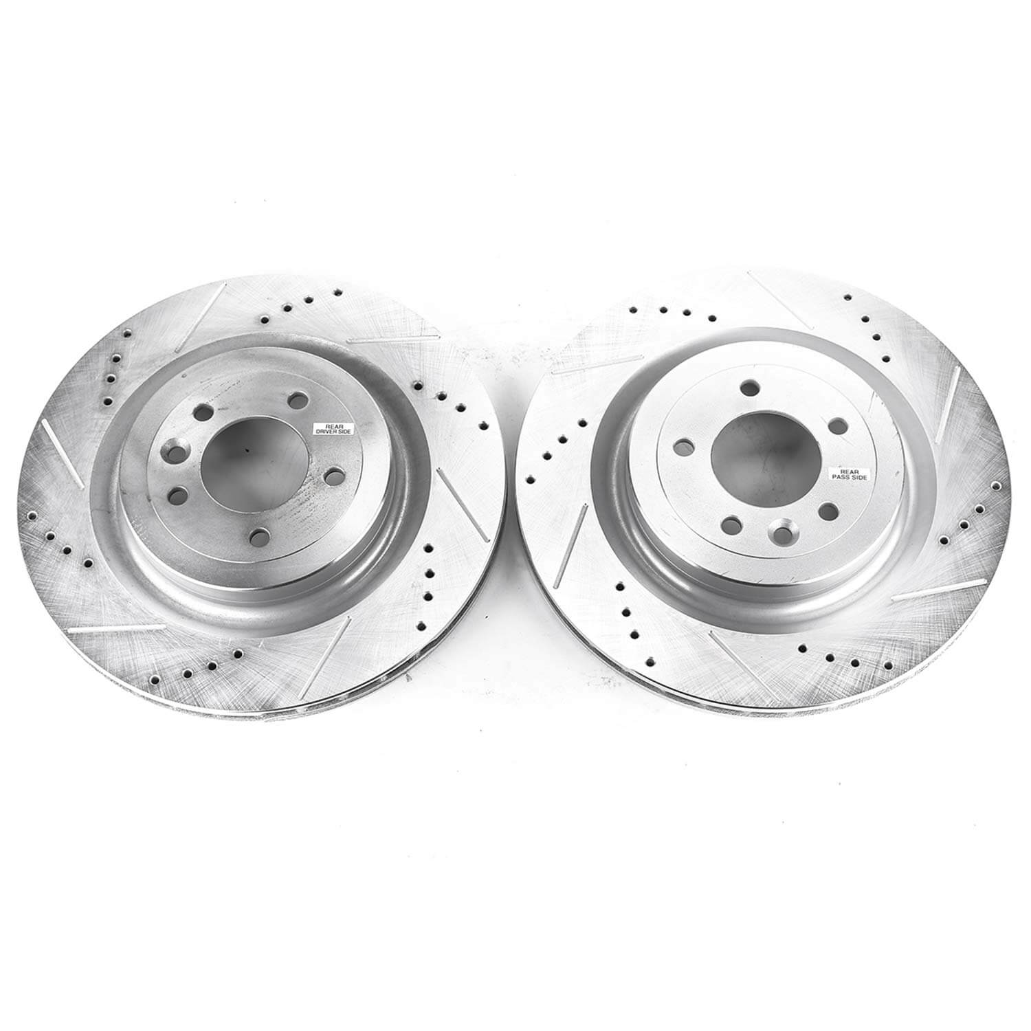Power Stop EBR1426XPR Evolution Performance 1-Piece Drilled And Slotted Rear Brake Rotors for 2021 Land Rover Defender 110 Base, S, SE, X, X-Dynamic Hse, X-Dynamic SE product image