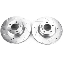 Power Stop EBR1445XPR Evolution Performance 1-Piece Drilled And Slotted Front Brake Rotors for 2014-2015 BMW 228I Base product image