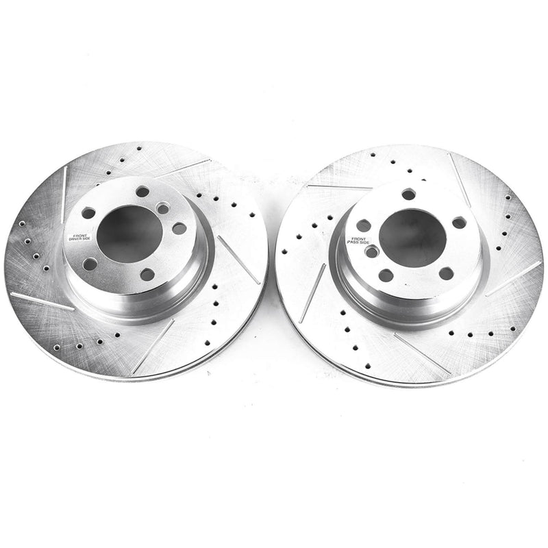 Power Stop EBR1445XPR Evolution Performance 1-Piece Drilled And Slotted Front Brake Rotors for 2014-2015 BMW 228I Base product image