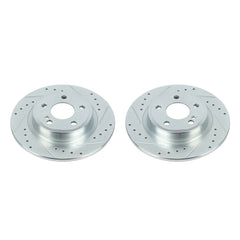 Power Stop EBR1488XPR Evolution Performance Solid 1-Piece Drilled And Slotted Rear Brake Rotor for 2017-2018 Infiniti QX30 Base, Luxury, Premium, Sport product image