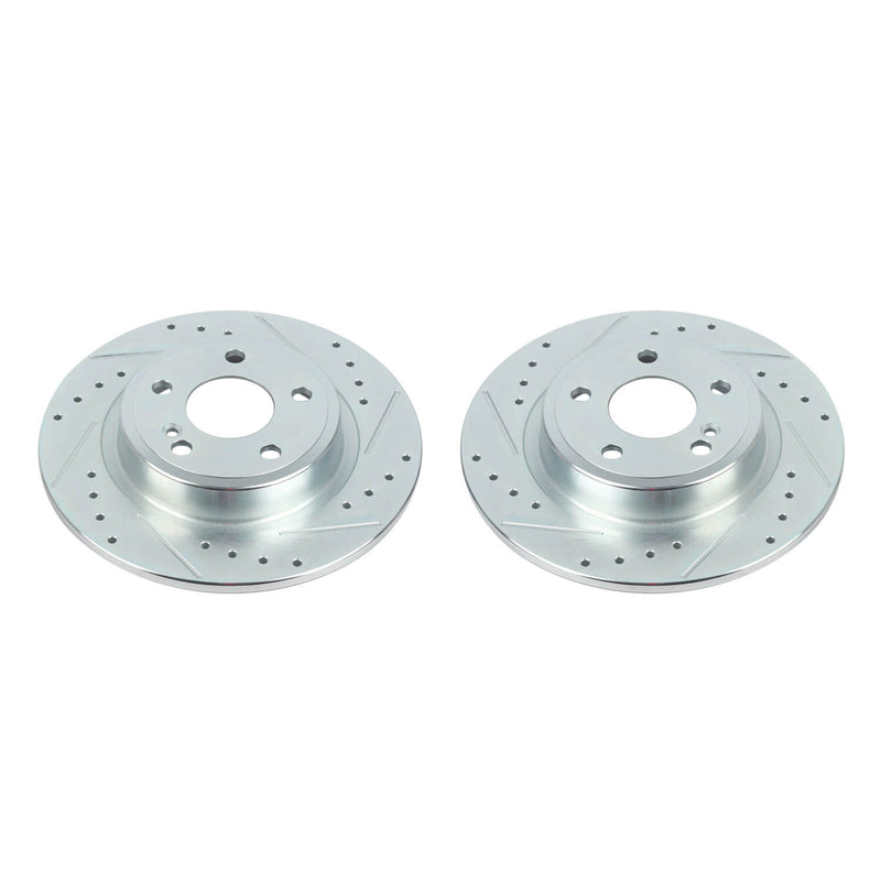 Power Stop EBR1488XPR Evolution Performance Solid 1-Piece Drilled And Slotted Rear Brake Rotor for 2017-2018 Infiniti QX30 Base, Luxury, Premium, Sport product image