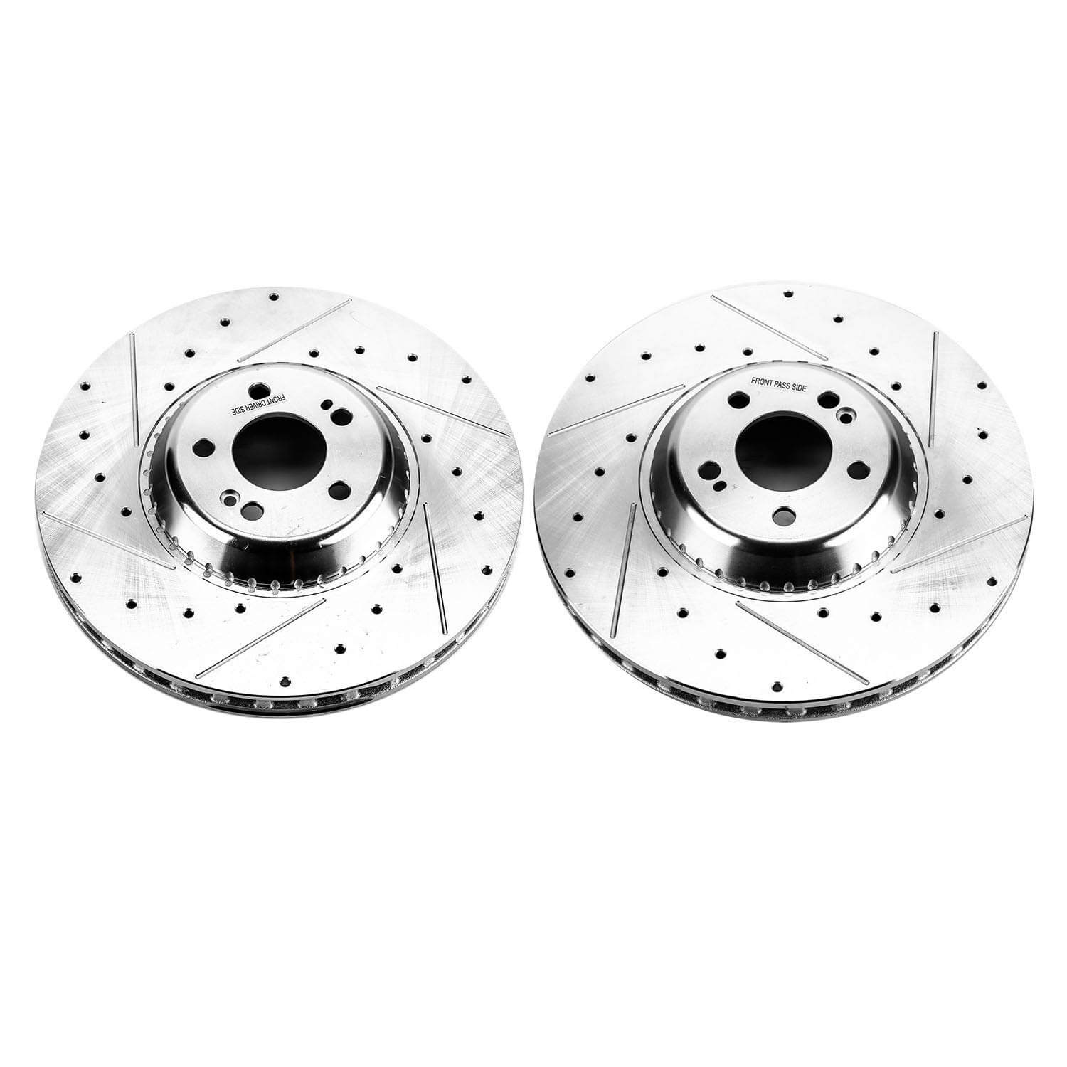 Power Stop EBR1601XPR Evolution Performance 1-Piece Drilled And Slotted Front Brake Rotors for 2017 Mercedes-Benz Maybach S550 4Matic product image