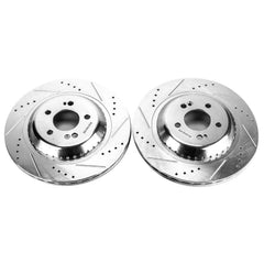 Power Stop EBR1603XPR Evolution Performance 1-Piece Drilled And Slotted Rear Brake Rotors for 2017 Mercedes-Benz Maybach S550 4Matic product image