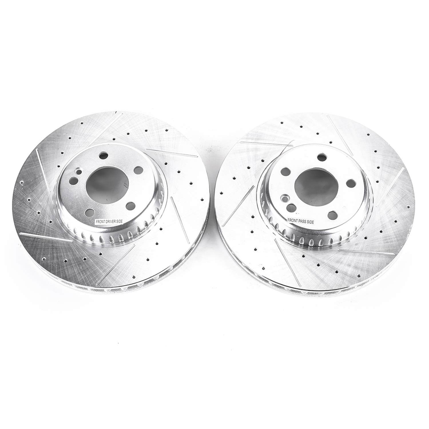 Power Stop EBR1604XPR Evolution Performance 1-Piece Drilled And Slotted Front Brake Rotors for 2015-2022 Mercedes-Benz C300 4Matic, Base product image