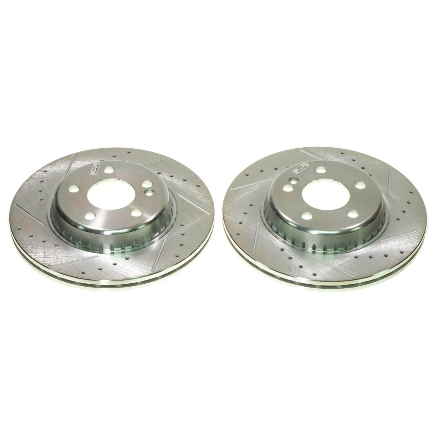 Power Stop EBR1605XPR Evolution Performance 1-Piece Drilled And Slotted Rear Brake Rotors for 2015-2022 Mercedes-Benz C300 4Matic, Base product image