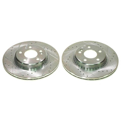 Power Stop EBR1605XPR Evolution Performance 1-Piece Drilled And Slotted Rear Brake Rotors for 2015-2022 Mercedes-Benz C300 4Matic, Base product image