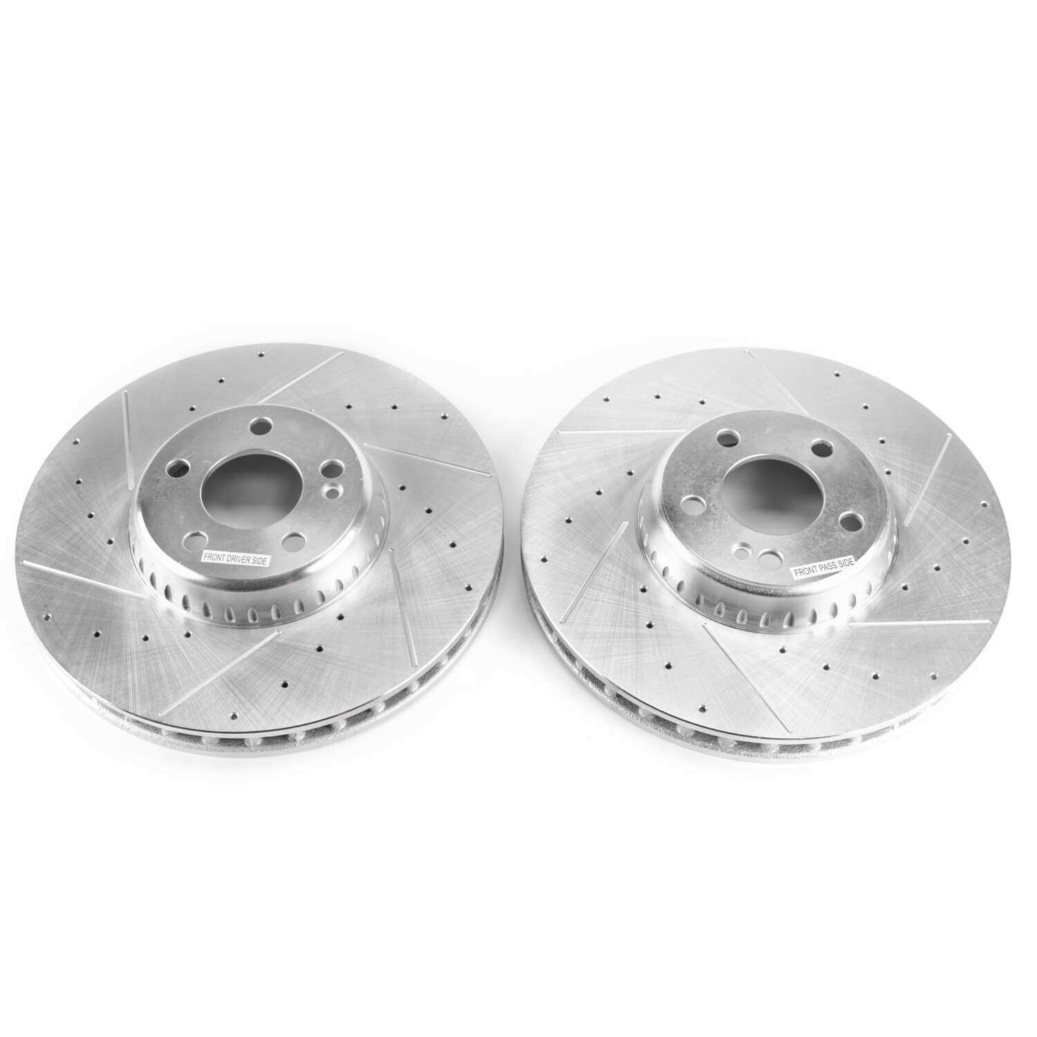 Power Stop EBR1606XPR Evolution Performance 1-Piece Drilled And Slotted Front Brake Rotors for 2015-2022 Mercedes-Benz C300 4Matic, Base product image