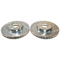 Power Stop EBR1627XPR Evolution Performance 1-Piece Drilled And Slotted Front Brake Rotors for 2014 Mercedes-Benz C300 4Matic, 4Matic Luxury, 4Matic Sport product image