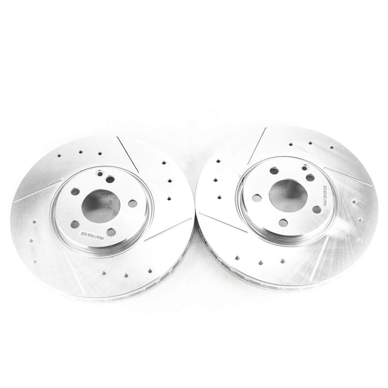 Power Stop EBR1628XPR Evolution Performance 1-Piece Drilled And Slotted Front Brake Rotors for 2004-2006 Mercedes-Benz E500 4Matic product image