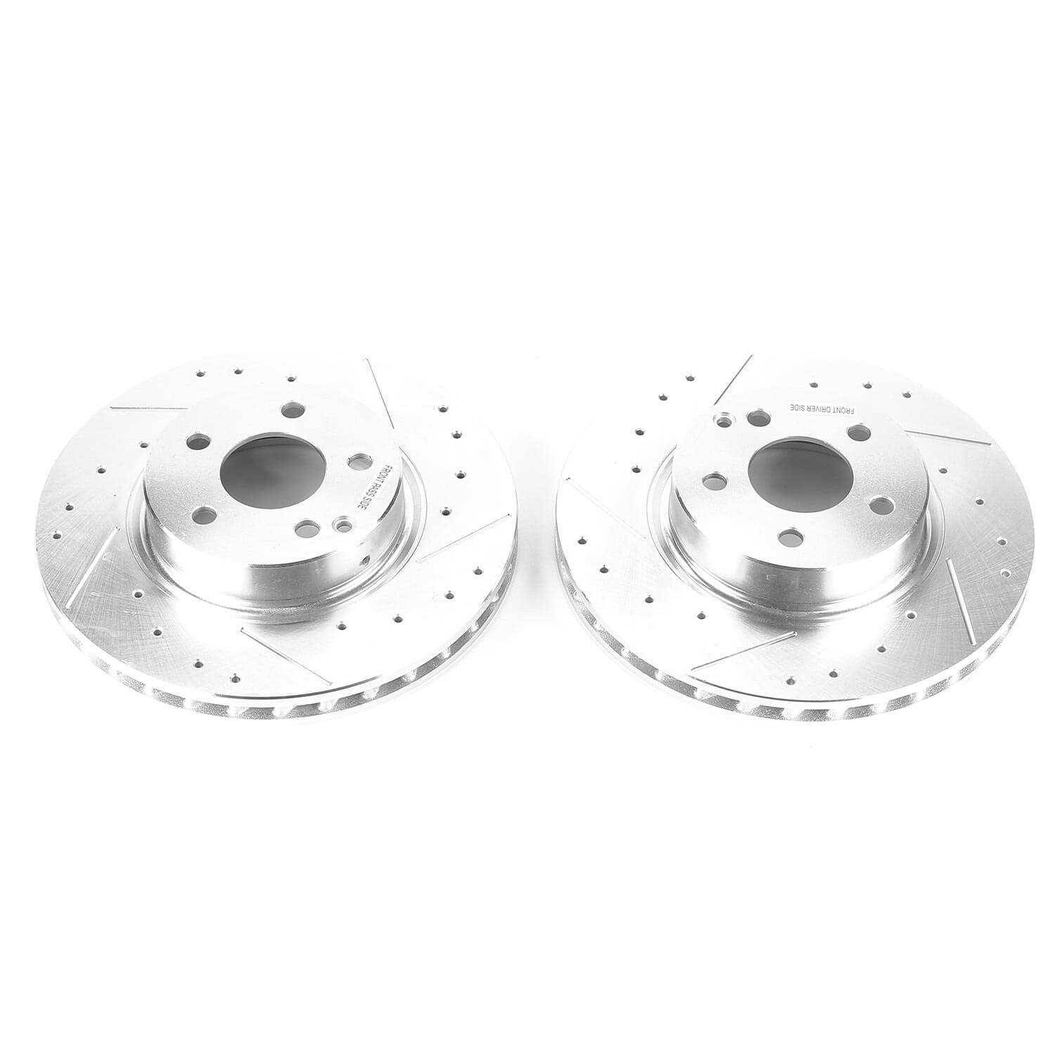 Power Stop EBR1629XPR Evolution Performance 1-Piece Drilled And Slotted Front Brake Rotors for 2004-2006 Mercedes-Benz E500 Base product image