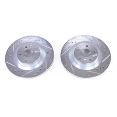 Power Stop EBR1643XPR Evolution Performance 1-Piece Drilled And Slotted Rear Brake Rotors for 2019 Volvo S60 T5 Inscription, T5 Momentum, T5 R-Design, T6 Inscription, T6 Momentum, T6 product image