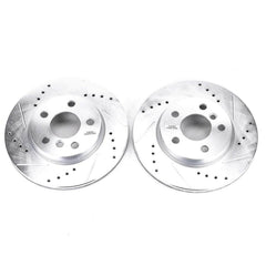 Power Stop EBR1646XPR Evolution Performance 1-Piece Drilled And Slotted Front Brake Rotors for 2014 MINI Cooper Base product image