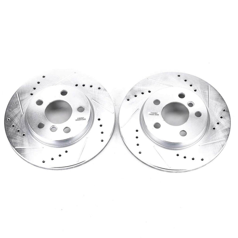 Power Stop EBR1646XPR Evolution Performance 1-Piece Drilled And Slotted Front Brake Rotors for 2014 MINI Cooper Base product image