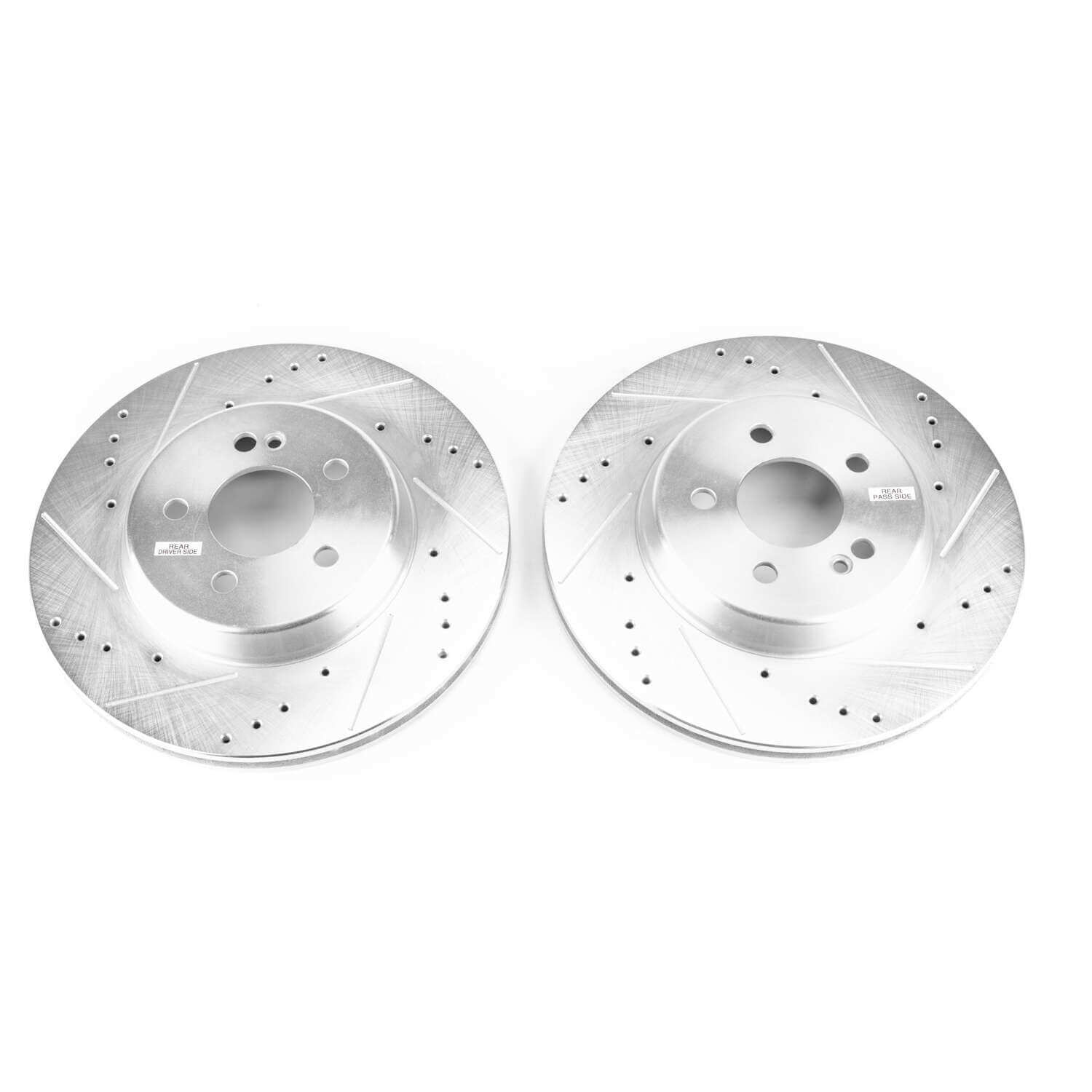 Power Stop EBR1650XPR Evolution Performance Vented 1-Piece Drilled And Slotted Rear Brake Rotors for 2017-2022 Mercedes-Benz C43 AMG 4Matic product image