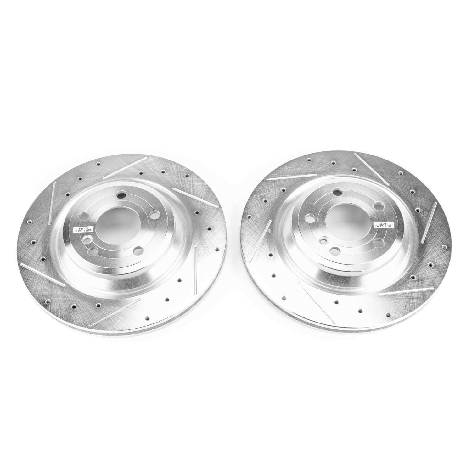 Power Stop EBR1651XPR Evolution Performance Vented 1-Piece Drilled And Slotted Rear Brake Rotors for 2015-2016 Mercedes-Benz SL400 Base product image