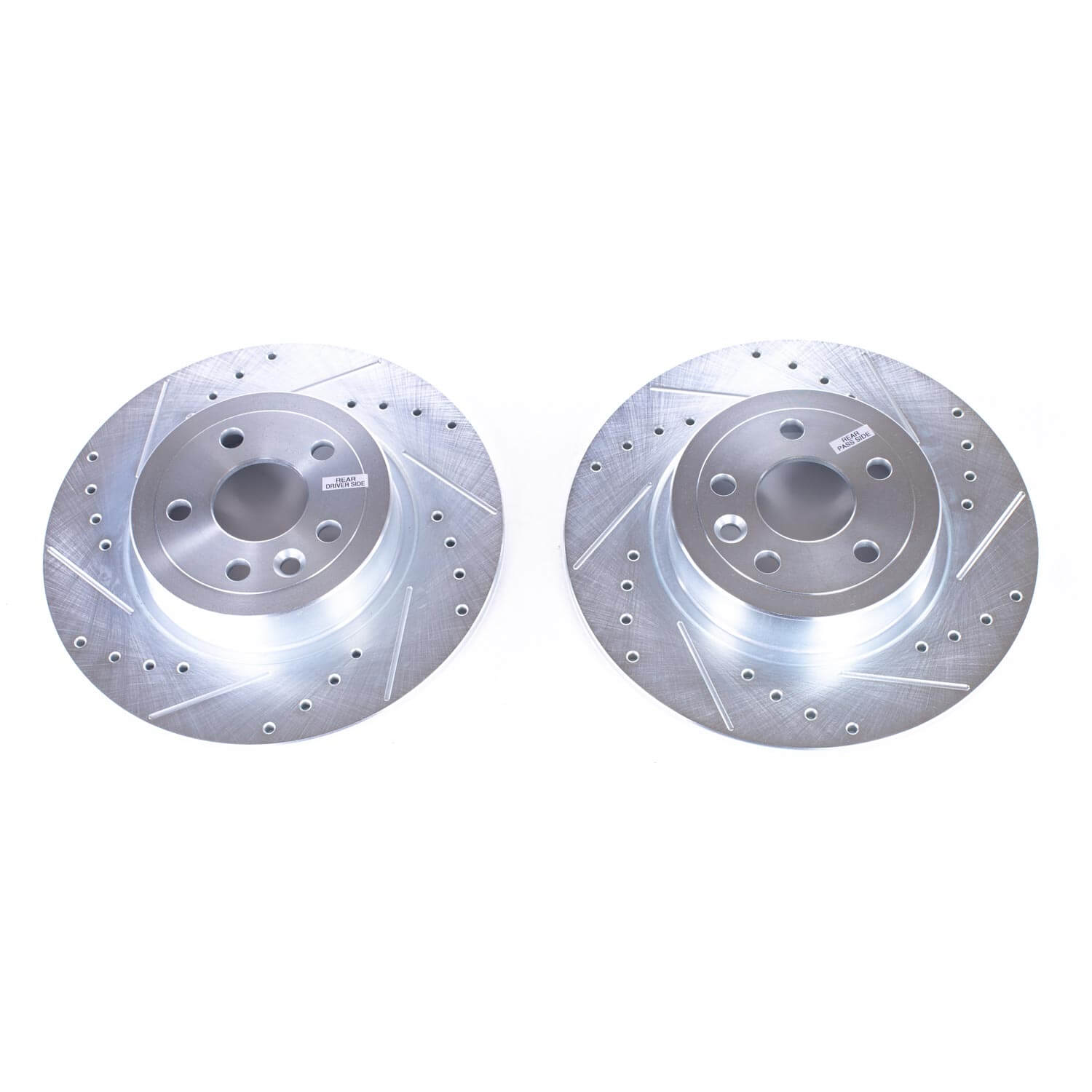 Power Stop EBR1654XPR Evolution Performance Solid 1-Piece Drilled And Slotted Rear Brake Rotors for 2016 Land Rover Range Rover Evoque Autobiography, Hse, Hse Dynamic, SE, SE Premium product image