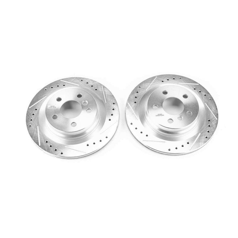 Power Stop EBR1657XPR Evolution Performance Vented 1-Piece Drilled And Slotted Rear Brake Rotors for 2021-2024 BMW 228I Gran Coupe Base product image